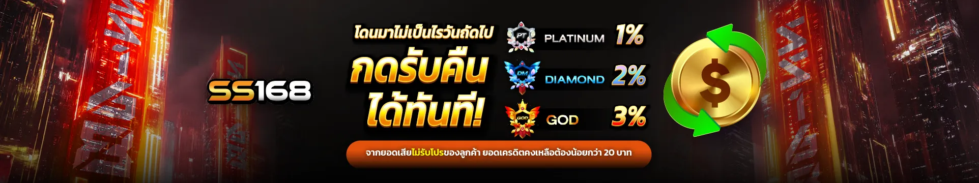 กดรับคืนทันที by ss168